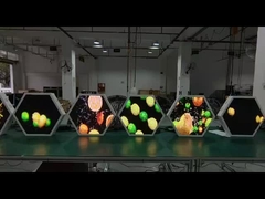 Εξάγωνη οθόνη led Ειδικής μορφής Προσαρμοσμένη οθόνη led πλήρους χρώματος