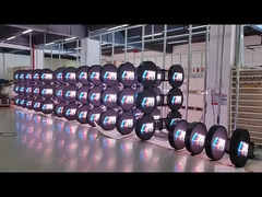 Εξωτερική στρογγυλή οθόνη LED διαφάνειας P4.28 διαφάνειας 600mm Διπλής όψης υδροστεγή κυκλική οθόνη LED