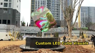 Οθόνη βίντεο led σε κύβο