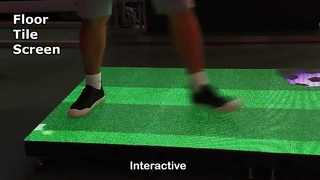 Έγχρωμη οθόνη LED / Οθόνη LED με πλακάκια δαπέδου