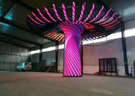 SMD2121 Cylindrical Led Display Flexible Led Wall 128x64 Dots