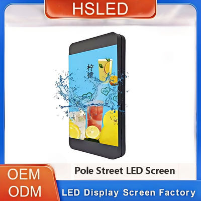 Εξωτερική οθόνη LED Pole Full Color LED διαφημιστική πινακίδα